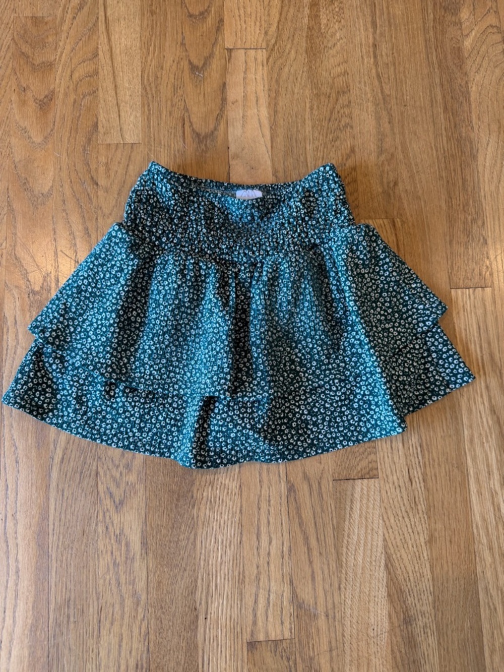 Zara Green Floral Skirt Size 9 EUC